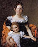 Jacques-Louis David Portrait of the Countess Vilain XIIII and her Daughter Louise oil on canvas